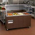 Thumbnail image #2 for Vollrath 2-Series Affordable Portable 4-Well Mobile Hot Food Station with Buffet Breath Guard, Enclosed Base, Walnut Woodgrain, 208-240V