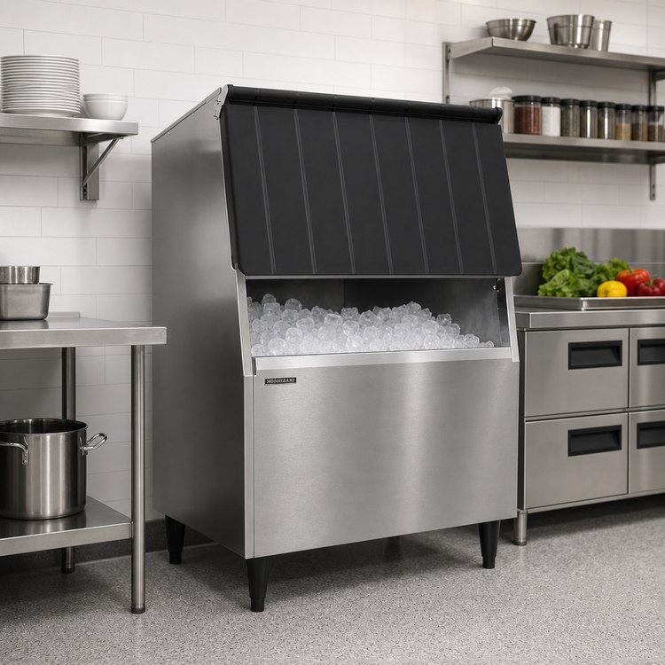 Product image #2 for Hoshizaki BD-500SF 500-lb Stainless Steel Ice Storage Bin with Top-Hinged Front Door