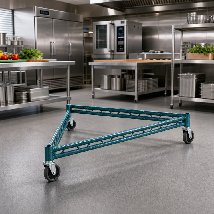 Product image #2 for EagleGard 3-Sided Double Truss Cart Frame, 60 x 21 Inches, Blue-Green Hybrid Epoxy Finish