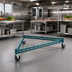 Thumbnail image #2 for EagleGard 3-Sided Double Truss Cart Frame, 60 x 21 Inches, Blue-Green Hybrid Epoxy Finish