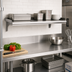 Thumbnail image #2 for Eagle Group Snap-n-Slide 36-Inch x 15-Inch Wall-Mounted Shelf with Rolled Front Edge, 14-Gauge 304 Stainless Steel
