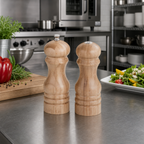 Thumbnail image #2 for American Metalcraft PMSBA62 6-Inch Bamboo Salt & Pepper Mill/Shaker Set Case of 36