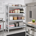 Thumbnail image #2 for Fermostock 4-Tier Stationary Polymer Shelving Starter Unit, 35W x 18D x 71H