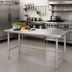 Thumbnail image #2 for Eagle Budget Series 72-Inch x 36-Inch Flat Top Work Table with 430 Stainless Steel Top
