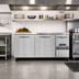 Thumbnail image #2 for Continental Refrigerator FA68N 68-Inch Two-Section Worktop Freezer with Solid Doors