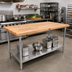 Thumbnail image #2 for John Boos JNS10 60-Inch Wood Top Work Table with Adjustable Undershelf