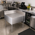 Thumbnail image #2 for Krowne Royal Series 36-Inch Freestanding Underbar Corner Drainboard, Left End Return
