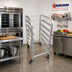 Thumbnail image #2 for Omcan USA Full-Size Mobile End-Load Aluminum Pan Rack, 15-Pan Capacity