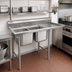 Thumbnail image #2 for Eagle Group 414 Series 2-Compartment Commercial Sink with Right-Hand Drainboard, 56-5/8
