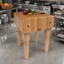 Thumbnail image #2 for John Boos Boos Block 30 Inch Square End Grain Butcher Block Work Table with 10 Inch Thick Northern Hard Rock Maple Top