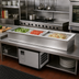 Thumbnail image #2 for Atlas Metal Slim-Line 3-Pan Full-Size Self-Contained Refrigerated Drop-In Cold Well