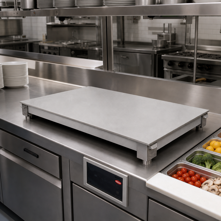 Product image #2 for Hatco Built-In Flush Top Simulated Stone Hot/Cold Shelf for Remote Refrigeration, 48 Inch