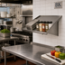 Thumbnail image #2 for BK Resources 63-Inch Wall-Mount Solid Stainless Steel Slant Rack Shelf