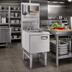 Thumbnail image #2 for Eagle Spec-Bar 18-Inch Wide Freestanding Underbar Hand Sink with Front Door, Soap Dispenser, Paper Towel Dispenser, and T&S Faucet