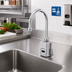 Thumbnail image #2 for T&S Brass ChekPoint Above-Deck Electronic Touchless Faucet, Single-Hole Deck Mount, Swivel/Rigid Gooseneck, 2.2 GPM, Chrome-Plated Brass