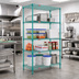 Thumbnail image #2 for EagleGard Stationary 4-Tier Wire Shelving Starter Unit, 36W x 18D x 74H, Hybrid Epoxy Finish