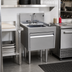 Thumbnail image #2 for Glastender Deluxe Free-Standing Door-Style Underbar Hand Sink Unit, 18-Inch W x 19-Inch D, Stainless Steel
