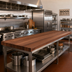 Thumbnail image #2 for Boos Block 84 Inch x 30 Inch Full-Length Edge Grain Walnut Kitchen Countertop with Varnique Finish