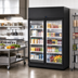 Thumbnail image #2 for True 2-Section Medium Temperature Glass Door Merchandiser Refrigerator