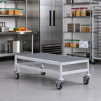 Thumbnail image #2 for Fermod Fermostock 1R47B12M Mobile Slotted Aluminum Dunnage Rack, 47 x 18 x 17 Inches, 800 lb Per Shelf, 5-Inch Casters