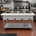 Thumbnail image #2 for Omcan LP Gas Open Well Steam Table, 4 Full-Size Pan Capacity, Stainless Steel, 58-Inch