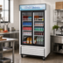 Thumbnail image #2 for Turbo Air TGM-35R-N 2-Section Glass Door Refrigerated Merchandiser, 29.27 Cu. Ft., Sliding Doors