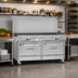 Thumbnail image #2 for Southbend Ultimate 60-Inch Gas Restaurant Range with 9 Open Burners, Standard Oven, and Convection Oven