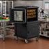 Thumbnail image #3 for Cambro Ultra Camcart® H-Series Heated Front-Loading Food Pan Carrier, 2-Compartment, 110V, Heavy-Duty Casters, Black