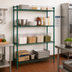 Thumbnail image #2 for Quantum Wire Shelving Starter Kit, 72W x 12D x 74H, 4 Shelves, Green Epoxy Finish