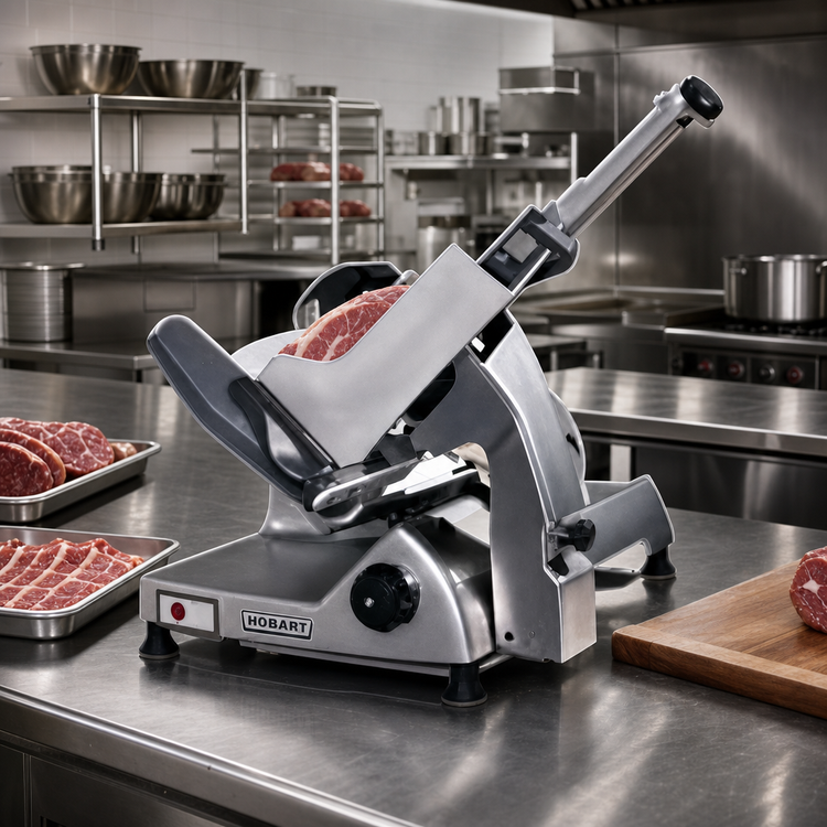 Product image #2 for Hobart HS8N-HV60C High-Voltage Manual Heavy-Duty Meat Slicer with 13-Inch CleanCut Knife