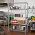 Thumbnail image #2 for Quantum Chrome Plated Wire Shelving Starter Kit, 4 Shelves, 42W x 30D x 86H