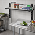 Thumbnail image #2 for Cambro Camshelving Elevation Series 14-Inch x 36-Inch Wall-Mounted Add-On Vented Shelf Kit, Brushed Graphite