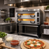 Thumbnail image #2 for PizzaMaster PM 922ED 2-Deck Electric Pizza Deck Oven with Hearth Stone Baking Surface