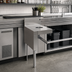 Thumbnail image #2 for Glastender Underbar Dry Waste Unit, 15-Inch Wide x 24-Inch Deep, Stainless Steel, for Slim Jim Receptacle