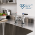 Thumbnail image #2 for T&S Brass Double Pantry Deck-Mount Mixing Faucet, 4-Inch Centers, Low Lead, ADA Compliant, B-0225-LN