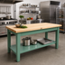 Thumbnail image #3 for John Boos Classic Country 60-Inch x 25-Inch Hard Rock Maple Top Work Table with Open Undershelf