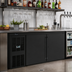 Thumbnail image #3 for Perlick Low-Profile 3-Door Self-Contained Side-Mount Back Bar Refrigerator, 84