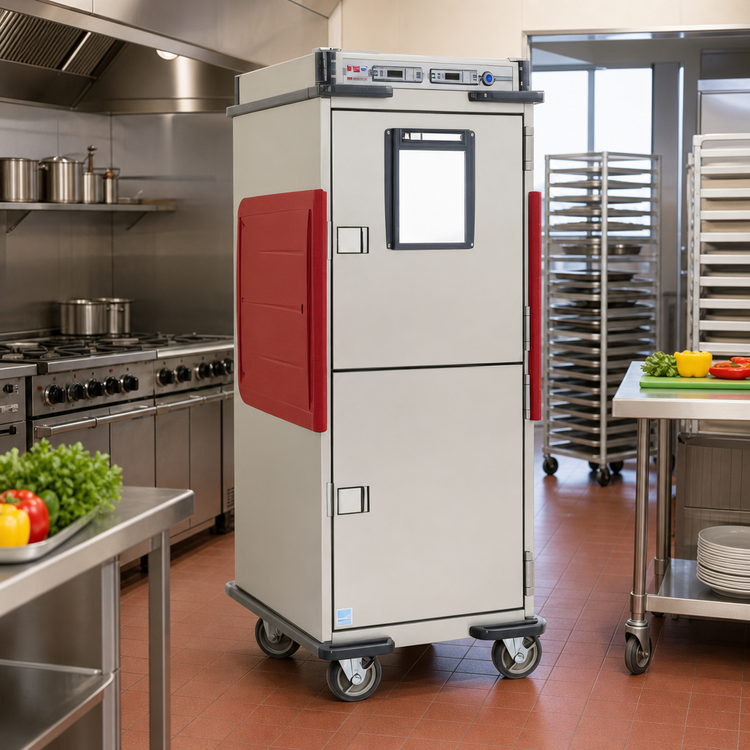 Product image #2 for Metro C5 Transport Armour T-Series Full Height Dual Cavity Insulated Mobile Heated Holding Cabinet, 14 Sheet Pan / 32 Hotel Pan Capacity