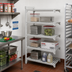 Thumbnail image #3 for Cambro Camshelving Premium 4-Shelf Vented Add-On Polymer Shelving Unit, 21 x 36 x 64 Inch, Speckled Gray