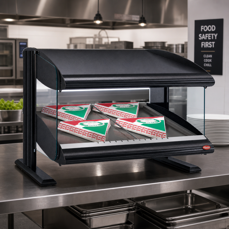 Product image #2 for Hatco HXMS-36 36-Inch Slant Heated Countertop Food Merchandiser with LED Lighting