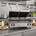 Thumbnail image #2 for Star Pro-Max 2.0 28-Inch Countertop Commercial Panini Press with Grooved Top and Smooth Bottom Cast Iron Plates