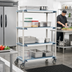 Thumbnail image #2 for MetroMax i 4-Tier Mobile Polymer Shelving Unit with Open-Grid Shelves, 36W x 18D x 69H, 900 lb. Capacity