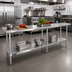 Thumbnail image #2 for 84-Inch x 36-Inch 16-Gauge 304 Stainless Steel Work Table with Adjustable Undershelf