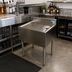 Thumbnail image #3 for BK Resources 30-Inch x 21-1/4-Inch Freestanding Stainless Steel Underbar Drain Board