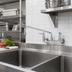 Thumbnail image #2 for Wall-Mount Sink Mixing Faucet with 12-Inch Swing Nozzle
