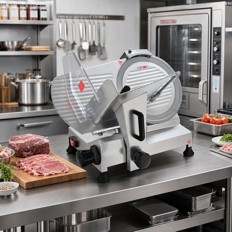Product image #2 for Omcan USA 12-Inch Manual Gravity Feed Meat Slicer, 1/3 HP