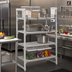 Thumbnail image #2 for Cambro Camshelving Premium Full Shelf Rail Kit, 14 x 54 Inch, Soft Gray