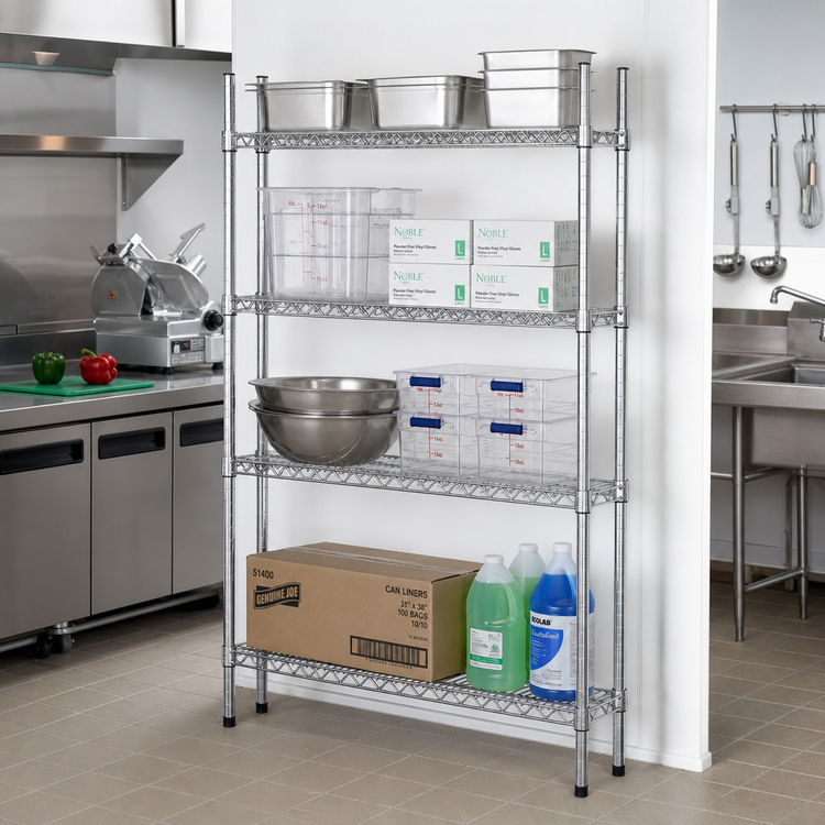 Product image #2 for Advance Tabco Special Value Series Heavy Duty Chrome Plated Commercial Wire Shelf, 60 x 14 Inches