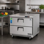 Thumbnail image #2 for Everest Refrigeration ETBSR2-D2 Undercounter Worktop Refrigerator, 2 Drawers, 10.0 Cu. Ft., 35-5/8 in. Wide, Stainless Steel