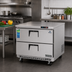 Thumbnail image #2 for Everest Refrigeration 1-Section Undercounter Worktop Refrigerator With 2 Drawers, 10.0 Cu. Ft., 35-5/8 Inch Wide, Stainless Steel